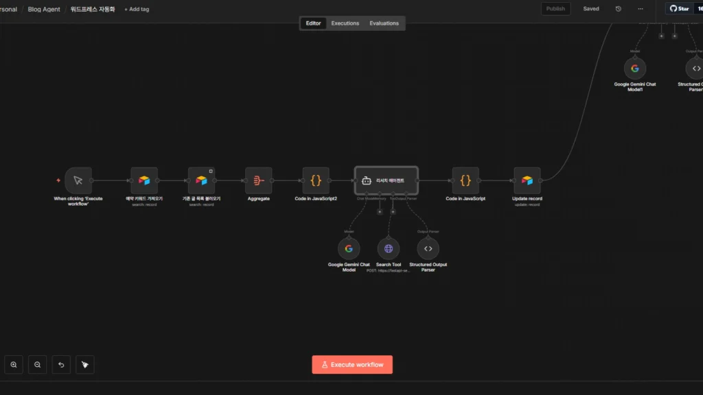 n8n 리서치 에이전트.